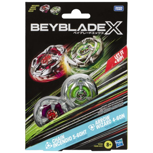 Beyblade X - Chain Incendio & Arrow Wizard 2 Pack