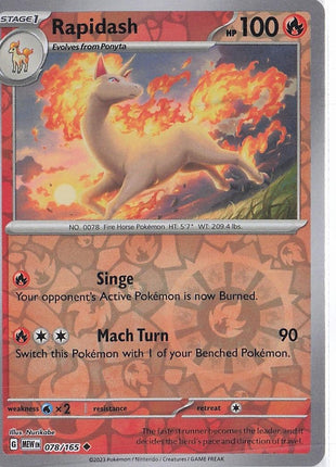 Rapidash 078/165 (RH)