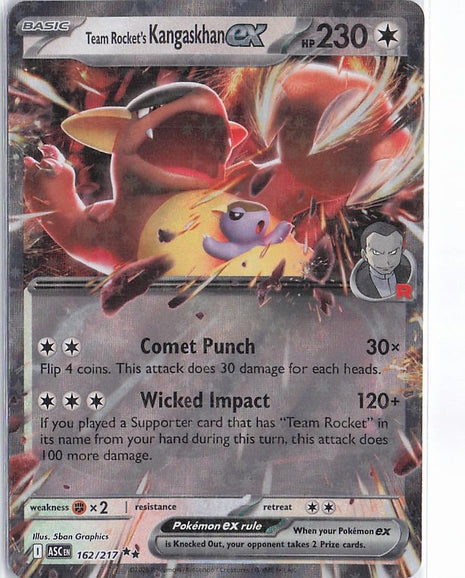 Team Rocket’s Kangaskhan ex 162/217