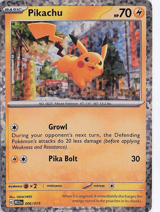 Pikachu 006/015 (H)