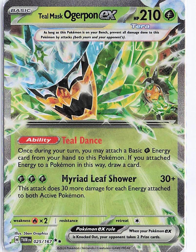 Teal Mask Ogerpon ex 025/167
