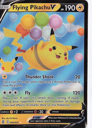 Flying Pikachu V 006/025