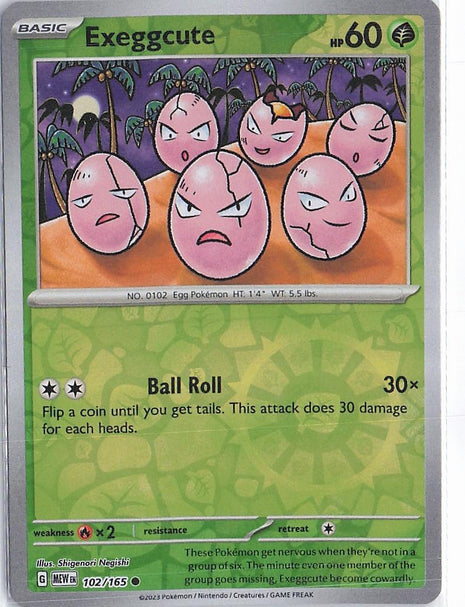 Exeggcute 102/165 (RH)