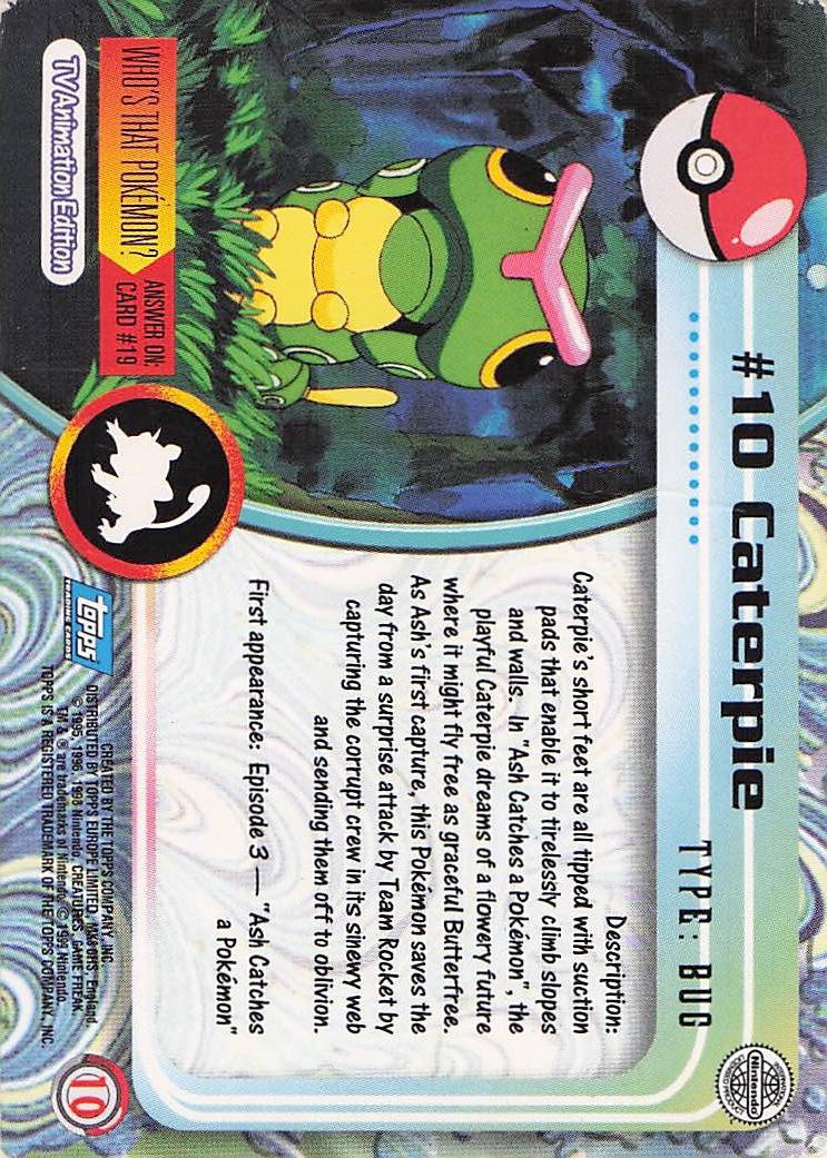 Caterpie #10 - Topps