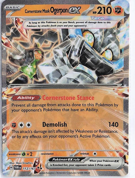 Cornerstone Mask Ogerpon ex 112/167