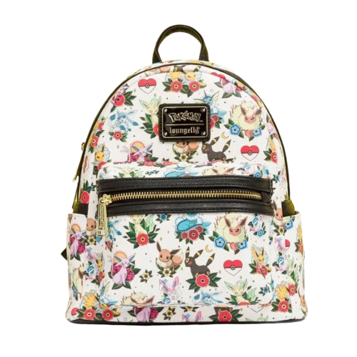Loungefly - Retro Eevee All Over Print Mini Backpack