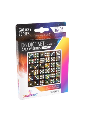 Gamegenic - Galaxy Series: Mars D6 Dice Set (Set of 36)