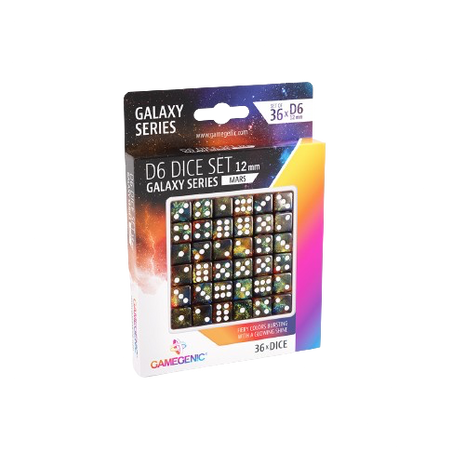 Gamegenic - Galaxy Series: Mars D6 Dice Set (Set of 36)