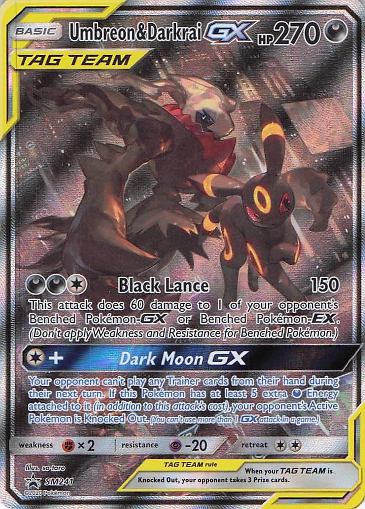 Umbreon & Darkrai GX TAGTEAM SM241