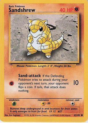 Sandshrew 62/102