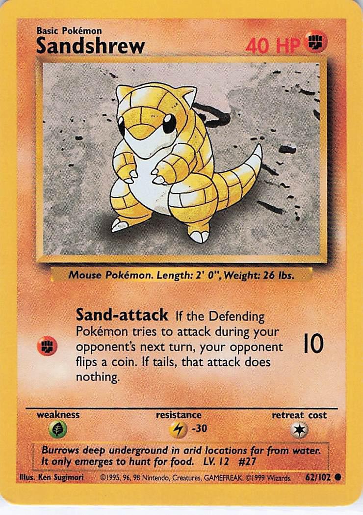 Sandshrew 62/102