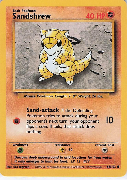 Sandshrew 62/102