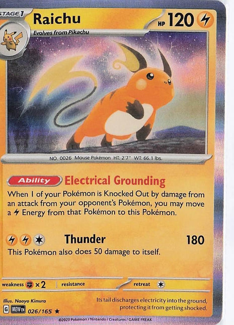 Raichu 026/165 (H)