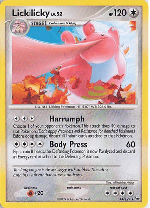 Lickilicky LV.52 33/127