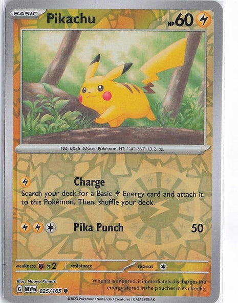 Pikachu 025/165 (RH)