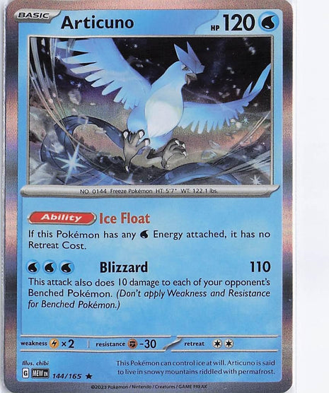 Articuno 144/165 (H)