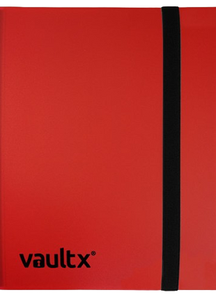 Vault X - Red 4 Pocket Strap Binder