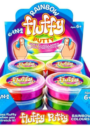 6-in-1 Rainbow Fluffy Putty