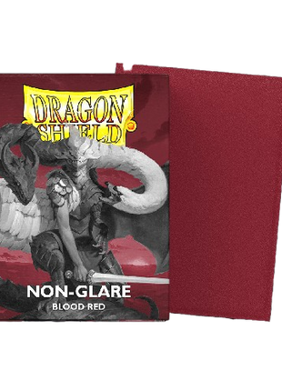 Dragon Shield - Non-Glare Blood Red Sleeves (100)