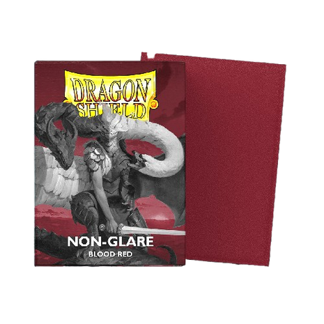 Dragon Shield - Non-Glare Blood Red Sleeves (100)