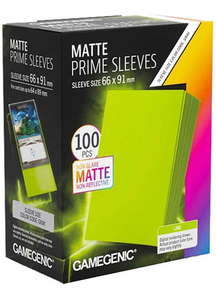 Gamegenic - Prime Matte Lime 66x91 Sleeves (100)