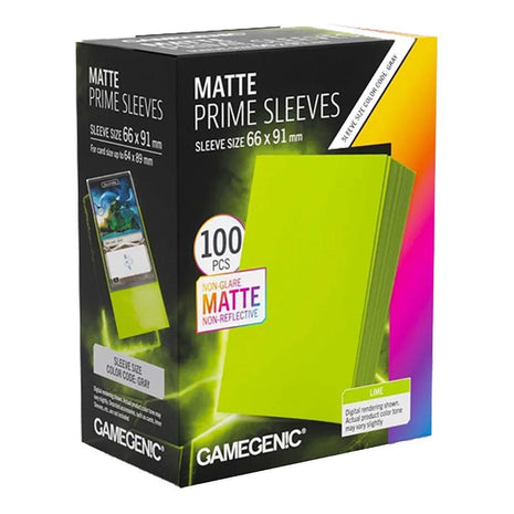Gamegenic - Prime Matte Lime 66x91 Sleeves (100)