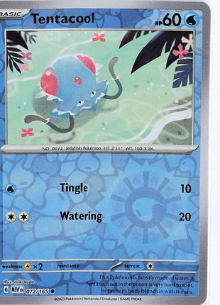 Tentacool 072/165 (RH)