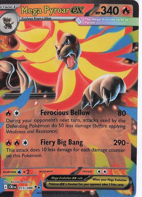 Mega Pyroar ex 015/086