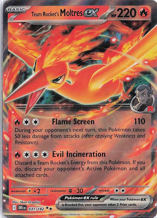 Team Rocket's Moltres ex 031/182