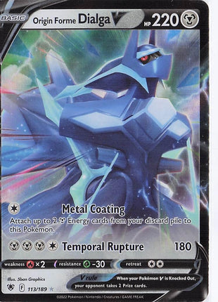 Origin Forme Dialga V 113/189