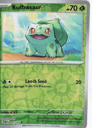 Bulbasaur 001/165 (RH)