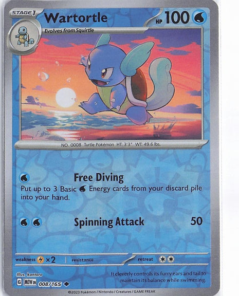 Wartortle 008/165 (RH)