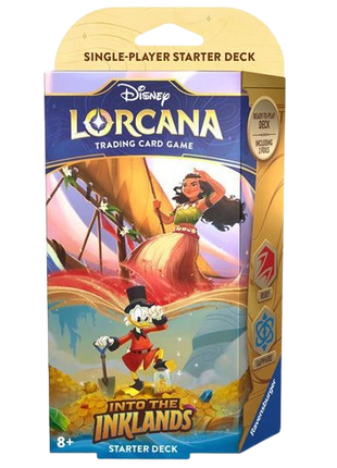 Disney Lorcana - Into the Inklands: Ruby & Sapphire (Moana & Scrooge) Starter Deck