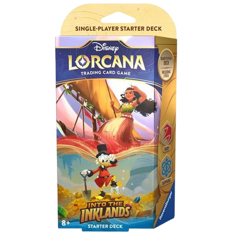 Disney Lorcana - Into the Inklands: Ruby & Sapphire (Moana & Scrooge) Starter Deck