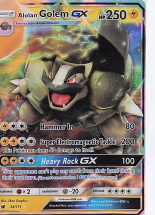 Alolan Golem GX 34/111