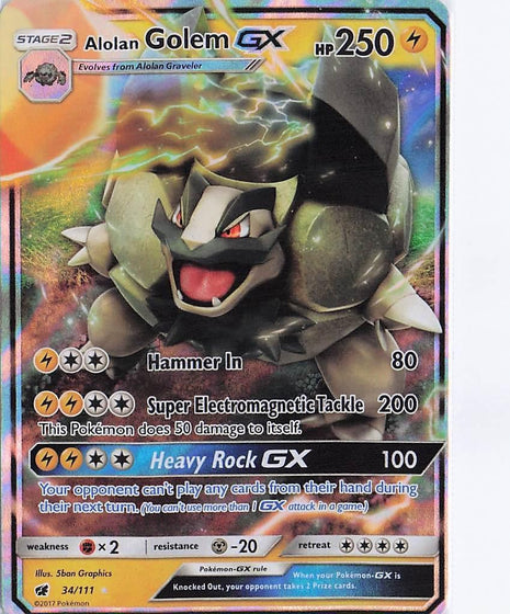 Alolan Golem GX 34/111