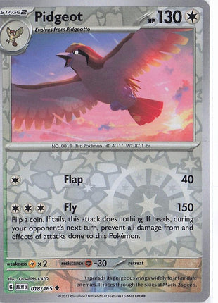 Pidgeot 018/165 (RH)