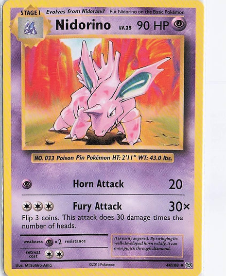Nidorino LV.25 44/108