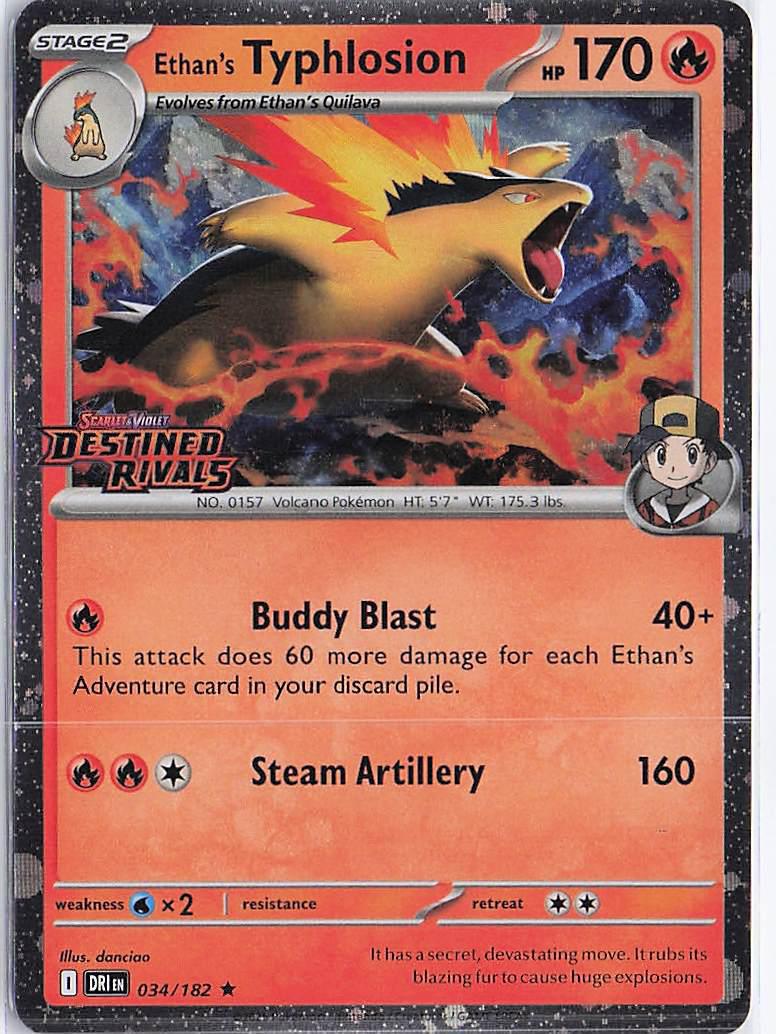 Ethan’s Typhlosion 034/182 (Stamped)