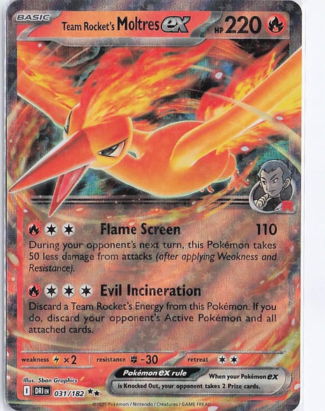 Team Rocket's Moltres ex 031/182