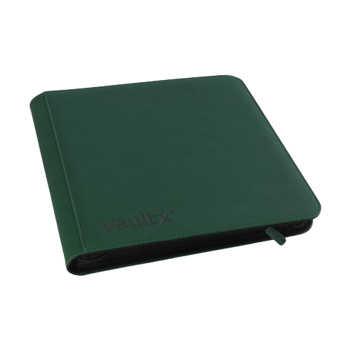 Vault X - Green 12 Pocket Zip Binder