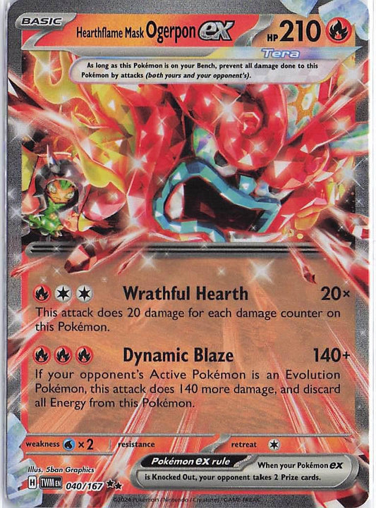 Hearthflame Mask Ogerpon ex 040/167
