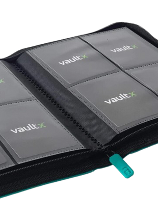 Vault X - Teal 4 Pocket Zip Binder