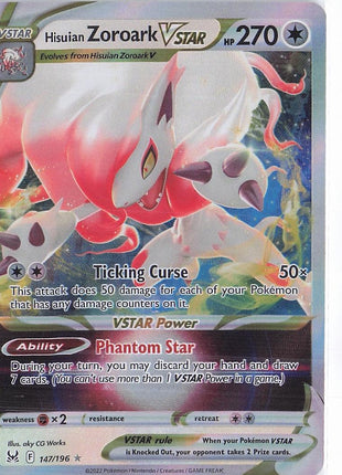 Hisuian Zoroark VSTAR 147/196