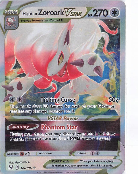Hisuian Zoroark VSTAR 147/196