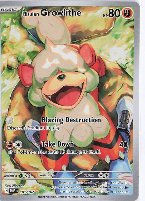 Hisuian Growlithe 181/167