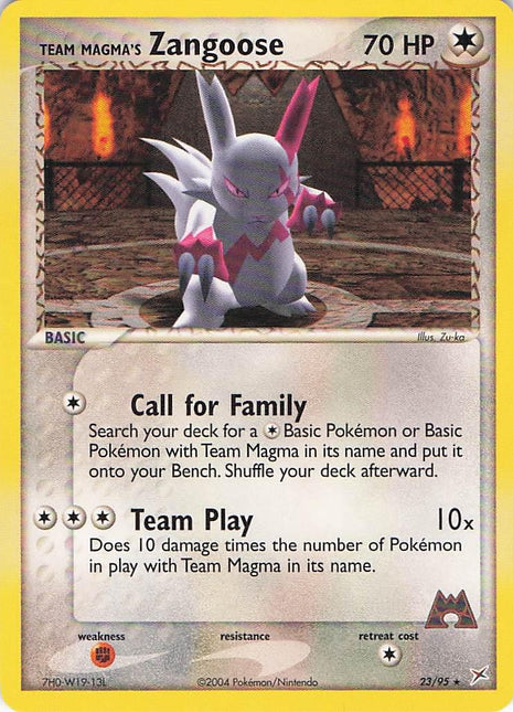 Team Magma’s Zangoose 23/95