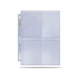 Ultra Pro 4-Pocket Top Loader Platinum Series Pages (100)