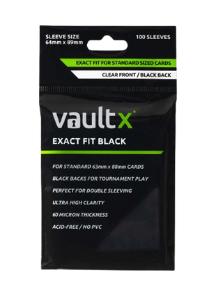 Vault X - Exact Fit Black Sleeves
