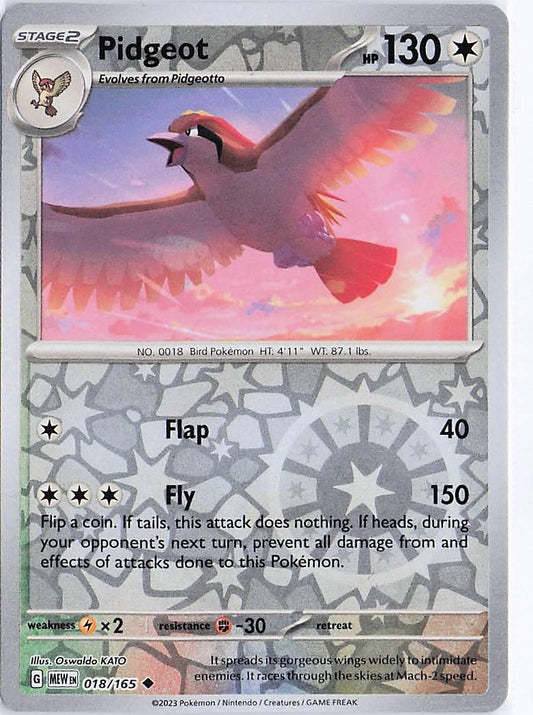 Pidgeot 018/165 (RH)